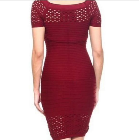 NWT Sexy Red Bodycon Dress - Picture 2 of 6